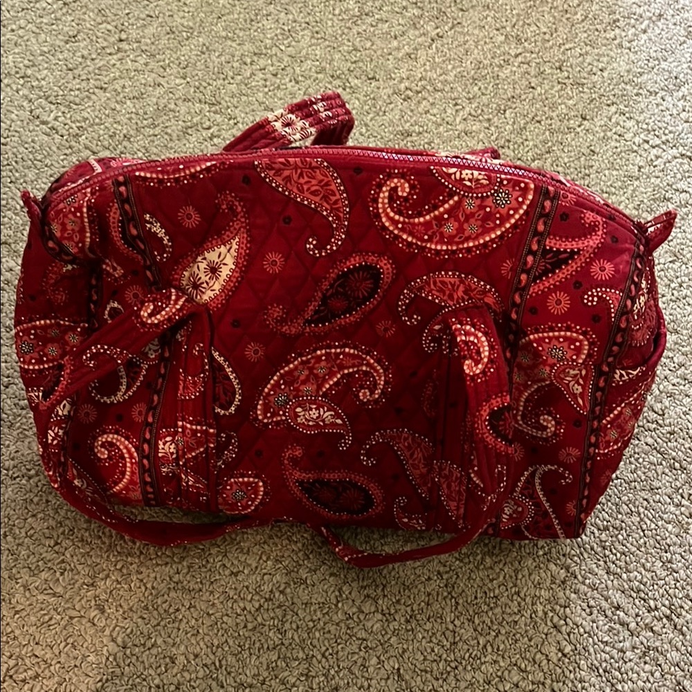 Vera Bradley Crimson Paisley Travel Bag